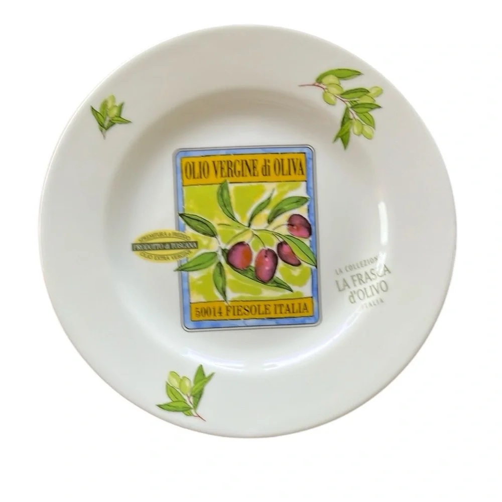 Crate & Barrel | La Frasca d’Olivo Collection of 6 Hors d'oeuvres Plates…